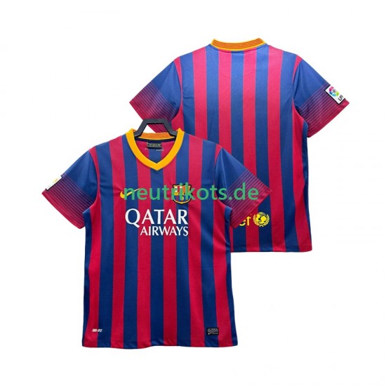 Fußballtrikot FC Barcelona 2013 2014 Retro Herren Heim Kurzarm