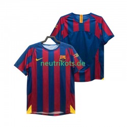 Fußballtrikot FC Barcelona Champions League 2005 Retro Herren Heim 2006 Kurzarm