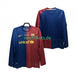 Fußballtrikot FC Barcelona Champions League 2009 Retro Herren Heim 2008 Langarm