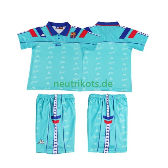 Fußballtrikot FC Barcelona 1992 1995 Retro Kinder Auswärts Kurzarm