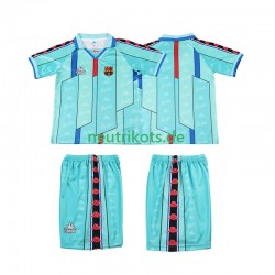 Fußballtrikot FC Barcelona 1996 1997 Retro Kinder Auswärts Kurzarm