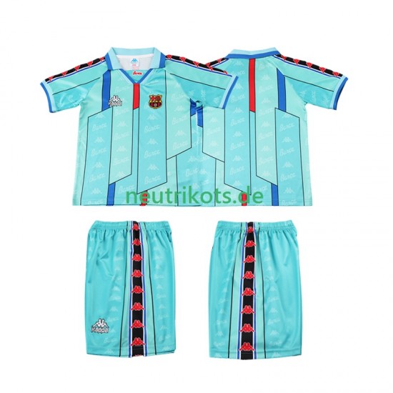 Fußballtrikot FC Barcelona 1996 1997 Retro Kinder Auswärts Kurzarm