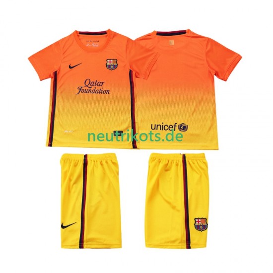 Fußballtrikot FC Barcelona 2012 2013 Retro Kinder Auswärts Kurzarm