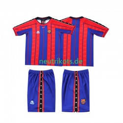 Fußballtrikot FC Barcelona 1997 1998 Retro Kinder Heim Kurzarm