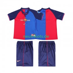 Fußballtrikot FC Barcelona 2000 Retro Kinder Heim 1999 Kurzarm