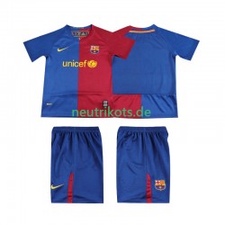 Fußballtrikot FC Barcelona 2009 Retro Kinder Heim 2008 Kurzarm