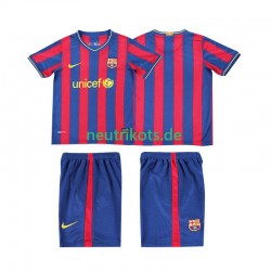 Fußballtrikot FC Barcelona 2009 Retro Kinder Heim 2010 Kurzarm