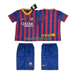 Fußballtrikot FC Barcelona 2013 2014 Retro Kinder Heim Kurzarm