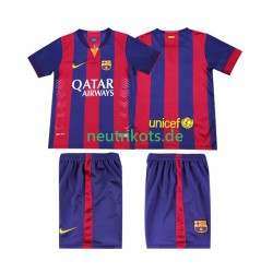 Fußballtrikot FC Barcelona 2014 2015 Retro Kinder Heim Kurzarm