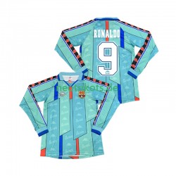Fußballtrikot FC Barcelona Ronaldo 9 1996 1997 Retro Herren Auswärts Langarm