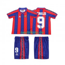 Fußballtrikot FC Barcelona Ronaldo 1996 1997 Retro Kinder Heim Kurzarm