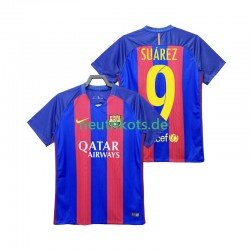Fußballtrikot FC Barcelona Suárez 9 2016 2017 Retro Herren Heim Kurzarm