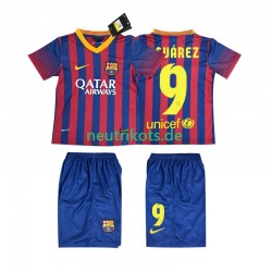 Fußballtrikot FC Barcelona SUARZE 9 2013 2014 Retro Kinder Heim Kurzarm