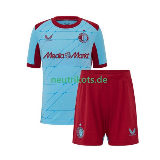 Fußballtrikot Feyenoord Rotterdam Kinder Ausweich 2025-2026 Kurzarm