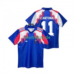 Fußballtrikot Frankreich CANTONA 11 1990 Retro Herren Heim Kurzarm