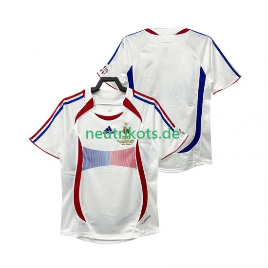 Fußballtrikot Frankreich Retro Herren Auswärts 2006 Kurzarm
