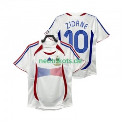 Fußballtrikot Frankreich ZIDANE 10 Retro Herren Auswärts 2006 Kurzarm