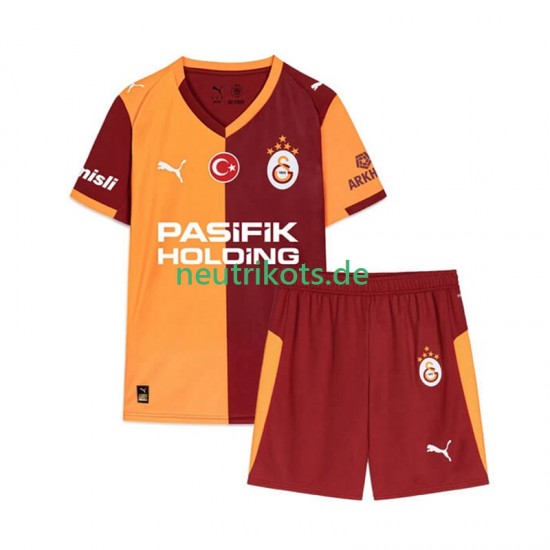 Fußballtrikot Galatasaray Kinder Heim 2025-2026 Kurzarm