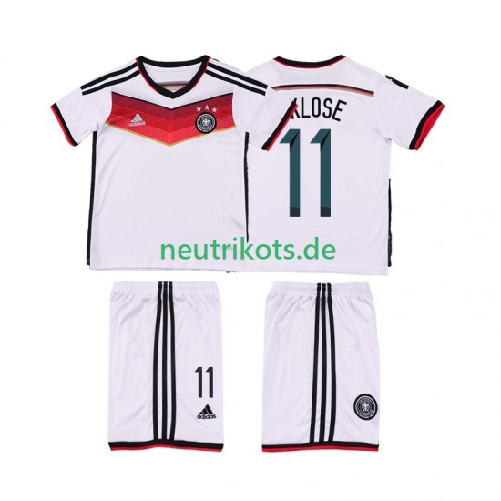 Fußballtrikot Deutschland KLOSE 11 2014 Retro Kinder Heim Kurzarm