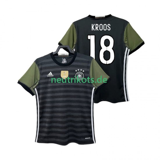 Fußballtrikot Deutschland KROOS 18 2016 Retro Herren Auswärts Kurzarm