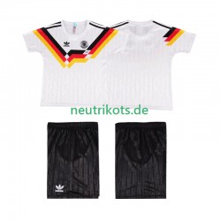 Fußballtrikot Deutschland 1990 Retro Kinder Heim Kurzarm