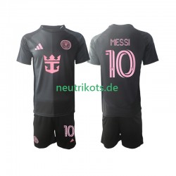 Fußballtrikot Inter Miami Lionel Messi 10 Kinder Auswärts 2025 Kurzarm