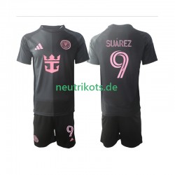 Fußballtrikot Inter Miami Suárez Luis 9 Kinder Auswärts 2025 Kurzarm