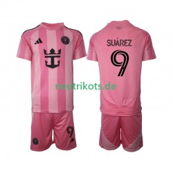 Fußballtrikot Inter Miami Suárez Luis 9 Kinder Heim 2025 Kurzarm