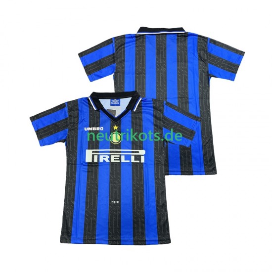 Fußballtrikot Inter Mailand 1997 1998 Retro Herren Heim Kurzarm