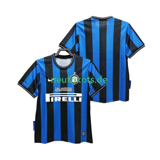 Fußballtrikot Inter Mailand 2009 Retro Herren Heim 2010 Kurzarm