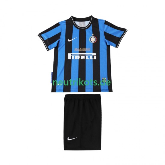 Fußballtrikot Inter Mailand 2009 Retro Kinder Heim 2010 Kurzarm