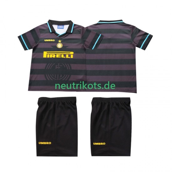 Fußballtrikot Inter Mailand 1997 1998 Retro Kinder Ausweich Kurzarm