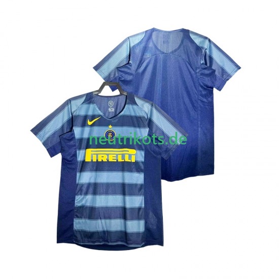 Fußballtrikot Inter Mailand 2005 Retro Herren Ausweich 2004 Kurzarm