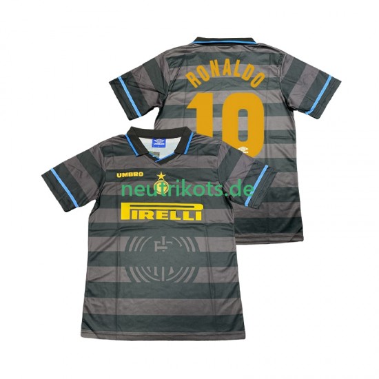 Fußballtrikot Inter Mailand Ronaldo 10 1997 1998 Retro Herren Ausweich Kurzarm