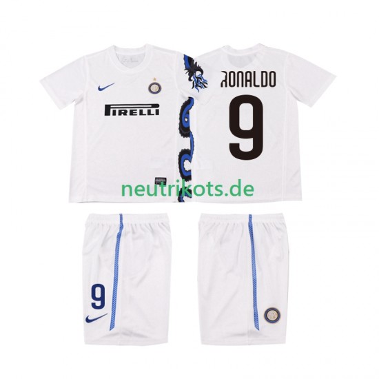 Fußballtrikot Inter Mailand Ronaldo 9 Retro Kinder Auswärts 2011 2010 Kurzarm