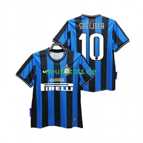 Fußballtrikot Inter Mailand SNEIJDER 10 2009 Retro Herren Heim 2010 Kurzarm