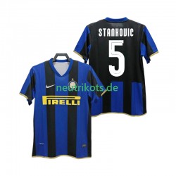 Fußballtrikot Inter Mailand STANKOVIC 5 Champions League 2009 Retro Herren Heim 2008 Kurzarm