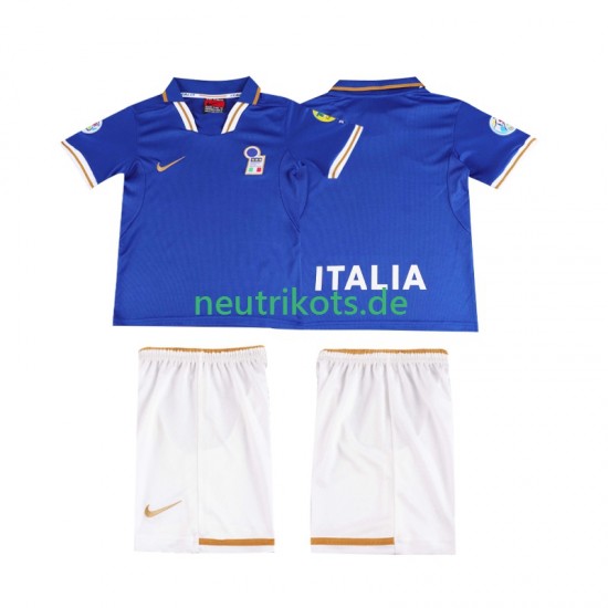 Fußballtrikot Italien 1996 Retro Kinder Heim Kurzarm