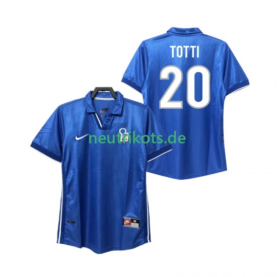 Fußballtrikot Italien Totti 20 1998 Retro Herren Heim Kurzarm