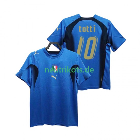 Fußballtrikot Italien Totti 20 Retro Herren Heim 2006 Kurzarm