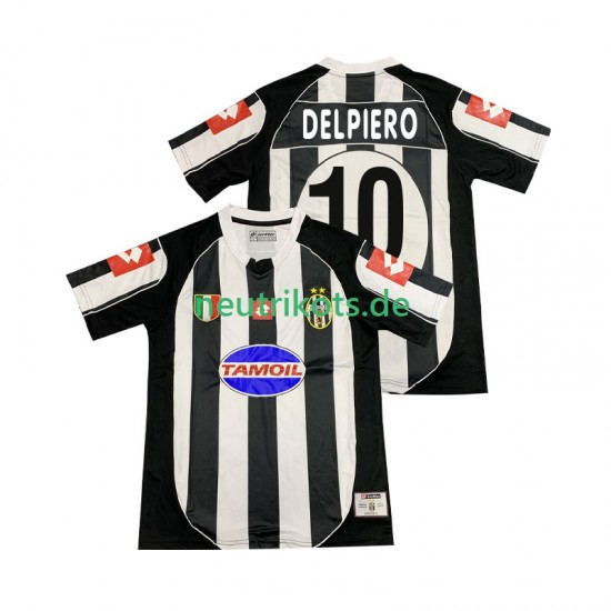 Fußballtrikot Juventus Turin DEL PIERO 10 2002 2003 Retro Herren Heim Kurzarm