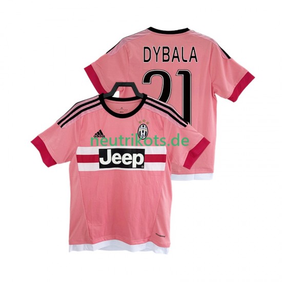 Fußballtrikot Juventus Turin DYBALA 21 2016 2017 Retro Herren Auswärts Kurzarm