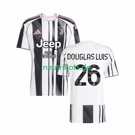 Fußballtrikot Juventus Turin Douglas Luiz 26 Herren Heim 2025-2026 Kurzarm