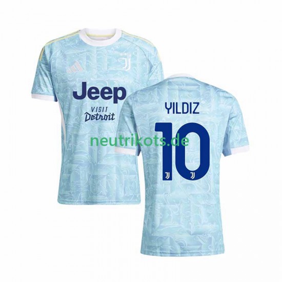 Fußballtrikot Juventus Turin Kenan Yildiz 10 Herren Auswärts 2025-2026 Kurzarm
