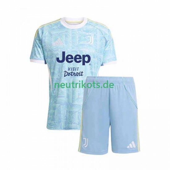 Fußballtrikot Juventus Turin Kinder Auswärts 2025-2026 Kurzarm
