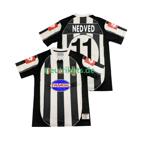 Fußballtrikot Juventus Turin NEDVED 11 2002 2003 Retro Herren Heim Kurzarm