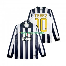Fußballtrikot Juventus Turin TEVEZ 10 2014 2015 Retro Herren Heim Langarm