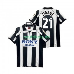Fußballtrikot Juventus Turin ZIDANE 21 1997 1998 Retro Herren Heim Kurzarm