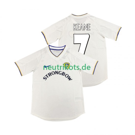 Fußballtrikot Leeds United KEANE 7 2000 2001 Retro Herren Heim Kurzarm