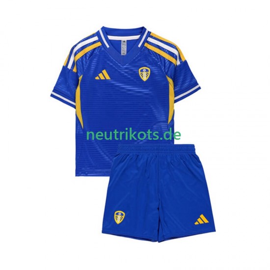 Fußballtrikot Leeds United Kinder Auswärts 2025-2026 Kurzarm